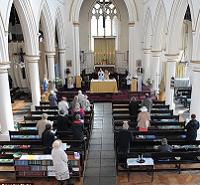  Dwindling flock: St Mary's Cable Street in East London was built to hold 1,000 people. Today, the congregation numbers around 20 