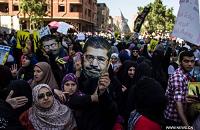  Islamic Power in Egypt: Unarmed Demonstrators Defy Military Coup 
& Support President Morsi 