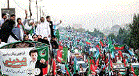  Huge Welcome for Sirajul Haq and Imran Khan Karachi’s Jinnah airport at Stargate 